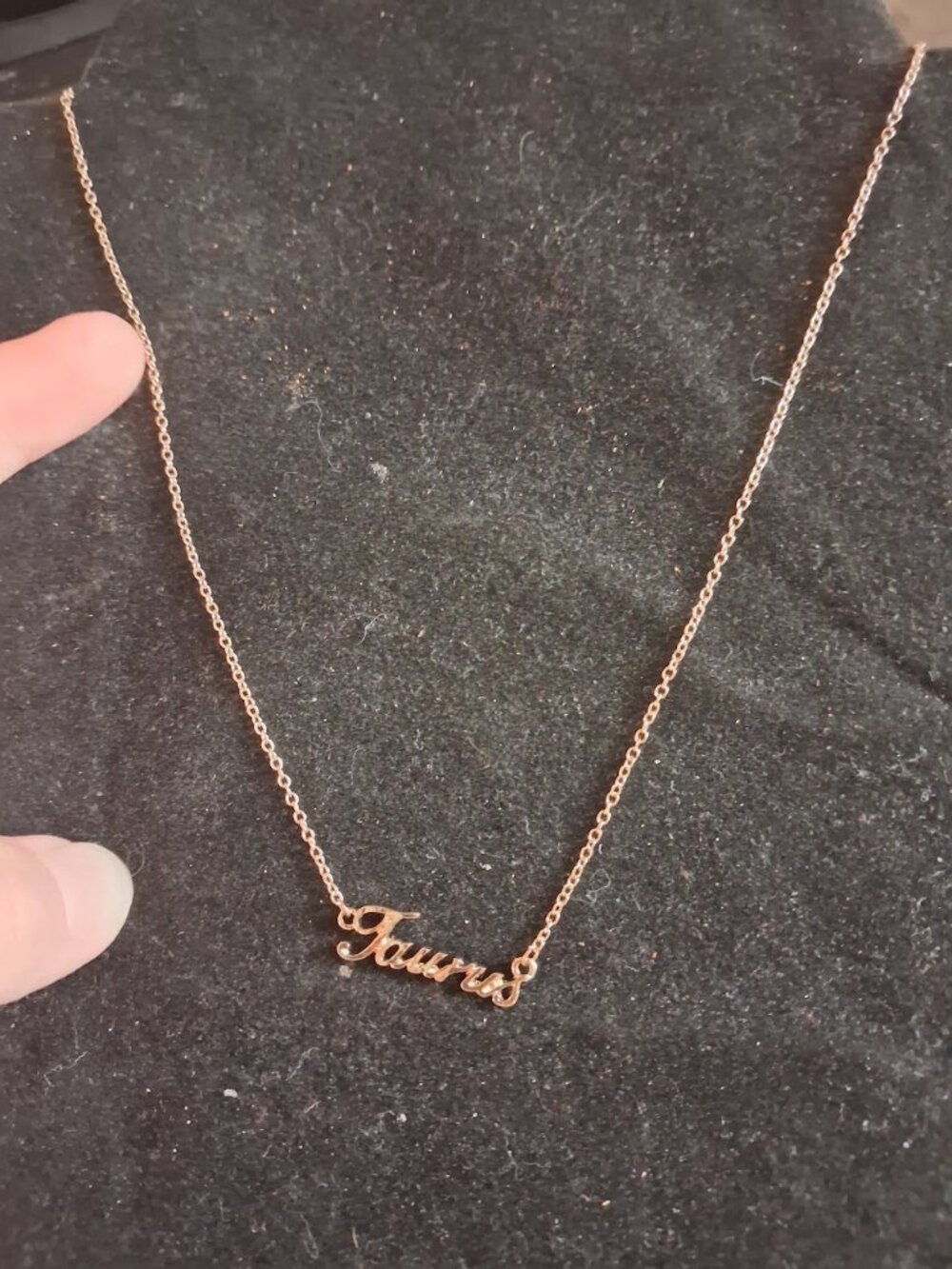 18 inch Claire's Taurus necklace